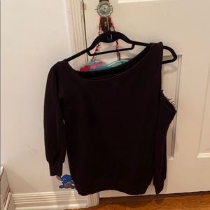 Arrive black off the shoulder sweater